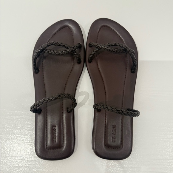 St. Agni Women Rope Slide Chocolate - Picture 2 of 6